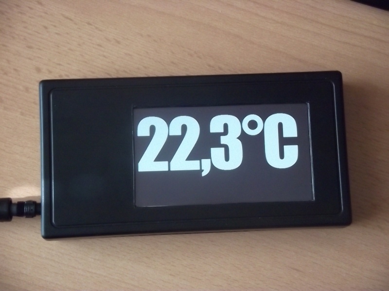 HomeControlUnit
mit XV 4,3" Touch-TFT

HCU Temperaturanzeige
mit fast 120 Pixel hochen Ziffern