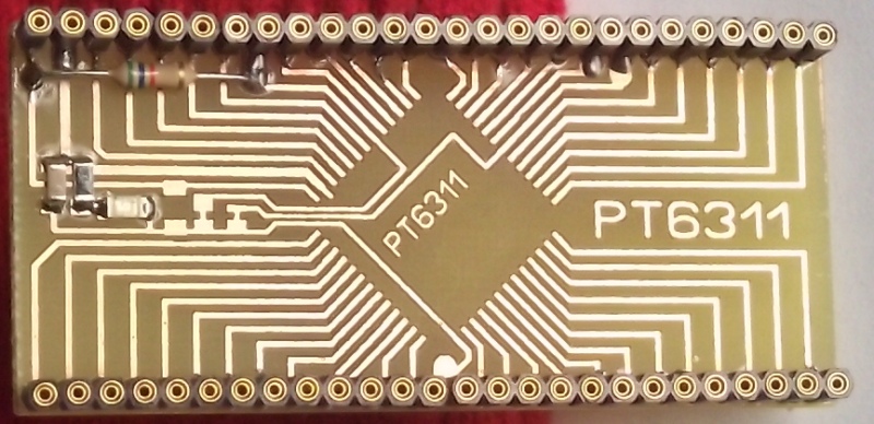 PT6311 Platine
für den Testbetrieb